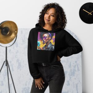 Threaded Muse – Cropped Hoodie for Creators